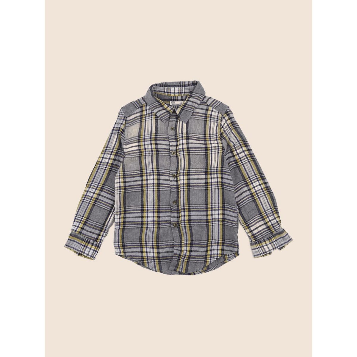 Chemise - Très bon état gris, jaune, LITTLE CIGOGNE