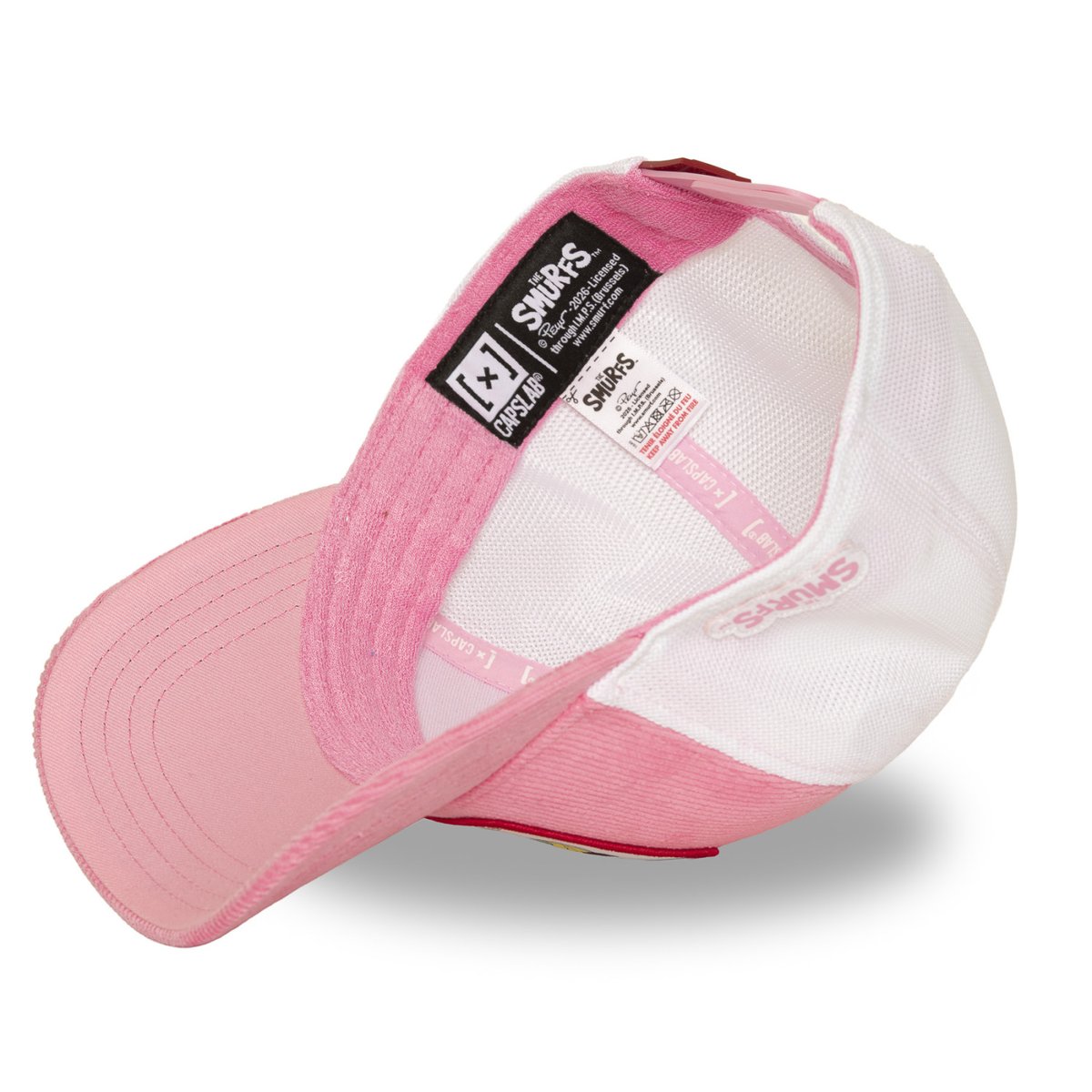 Casquette trucker SCHTROUMPF rose/blanc/bleu/jaune/rouge, CAPSLAB