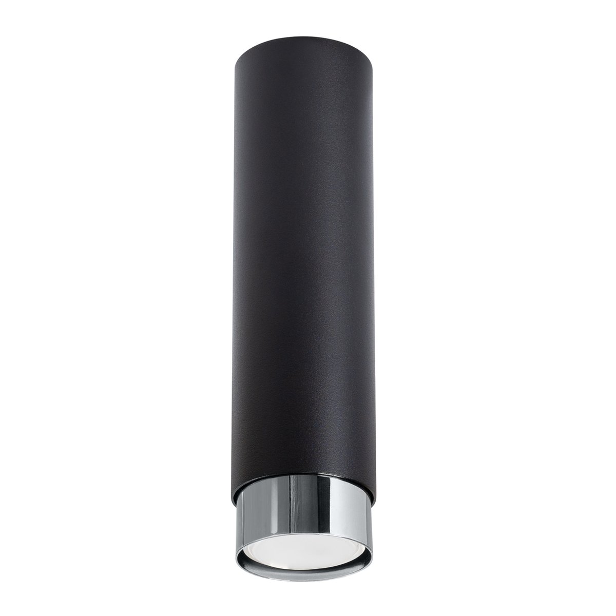 Plafonnier Acier Noir/Chromé GU10 1 Nero 22.5 noir, EDEN