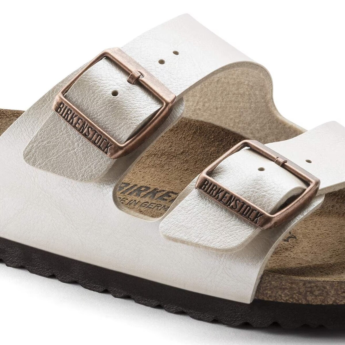 Arizona Double-Strap Mules white, BIRKENSTOCK