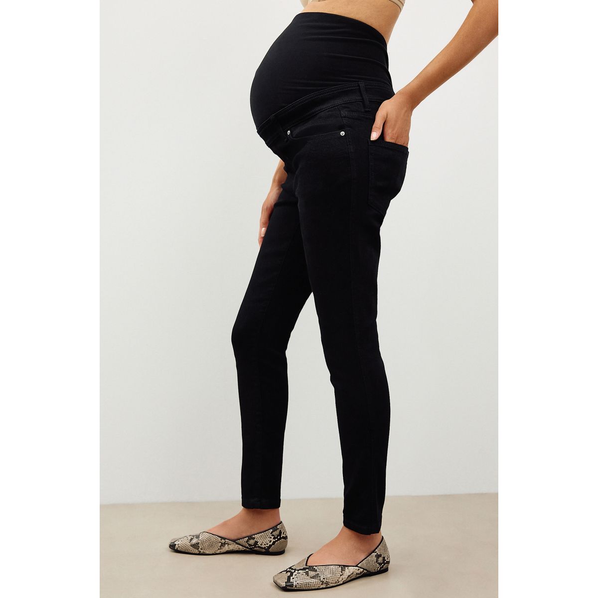 Jean skinny de grossesse noir, NEXT