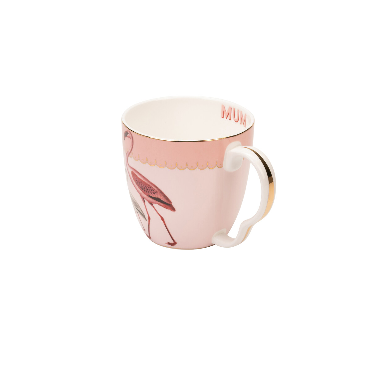 Large "Mum" Flamingo Mug pink, YVONNE ELLEN