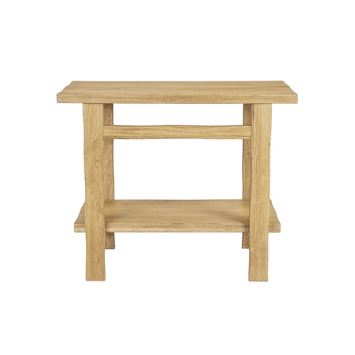 Meuble simple vasque sur pieds 95cm en chêne massif esprit établi OFICIO chêne, MOB IN
