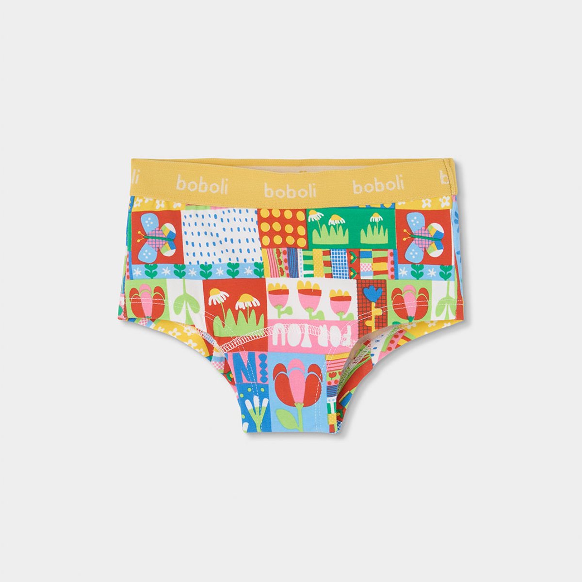Pack de 3 culottes en coton imprimé multicolore, BOBOLI