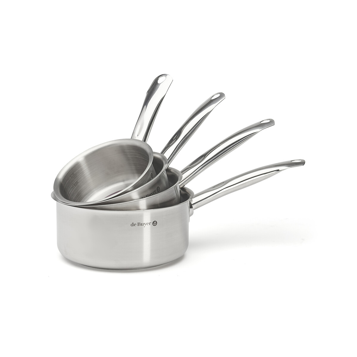 4 casseroles PRIM APPETY inox, DE BUYER