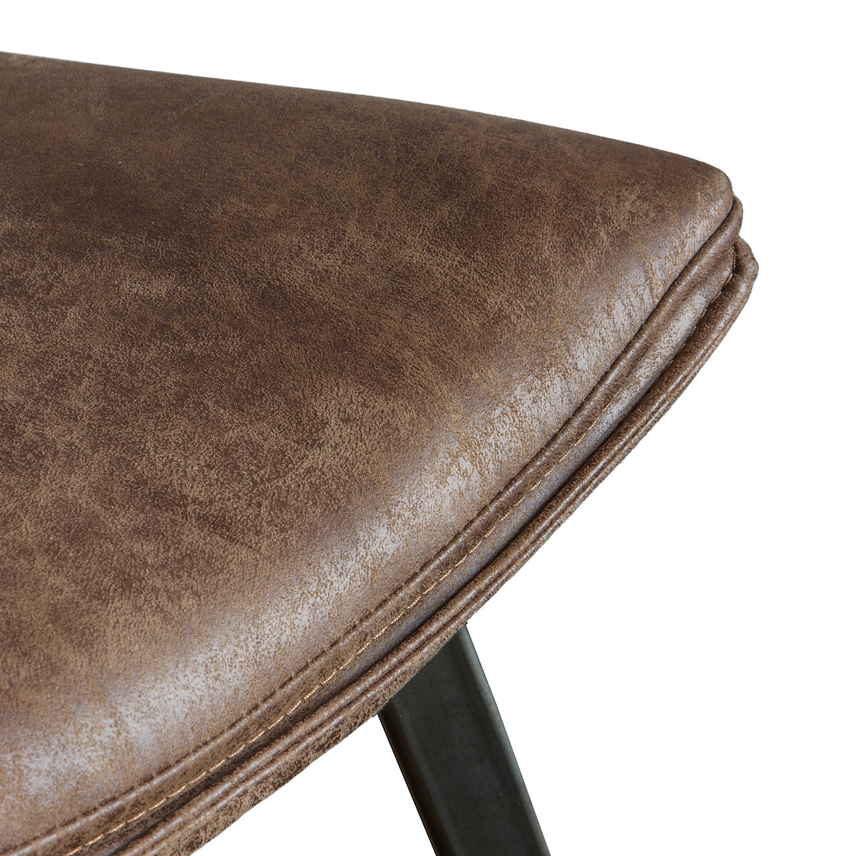 Hale Distressed Faux Leather Chair (Set of 2) brown              , ÉDITÉ