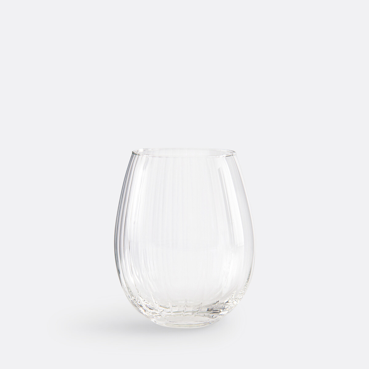 Set van 6 glazen in plissé glas, PLISO transparant, LA REDOUTE INTERIEURS