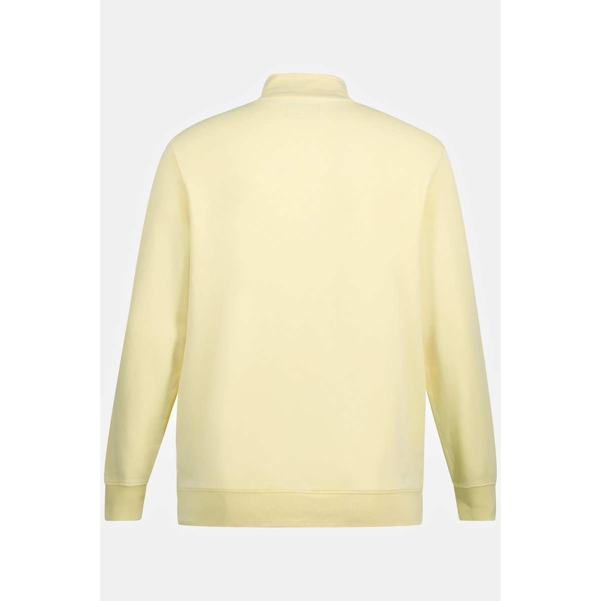 Gilet en molleton avec col montant. Délavage jaune clair, JP1880