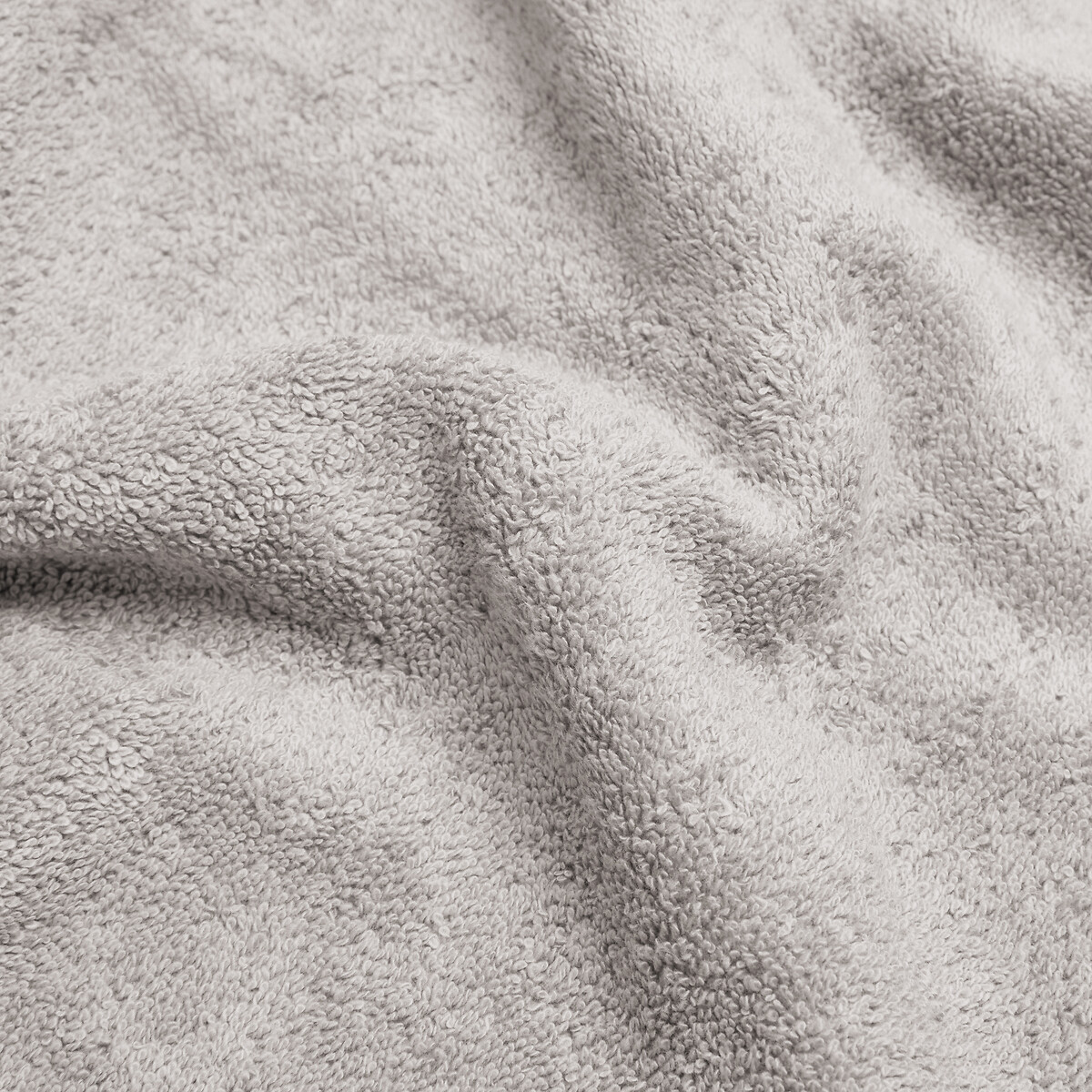 Lot de 2 serviettes éponge 600 g/m2, Zavara gris clair, LA REDOUTE INTERIEURS