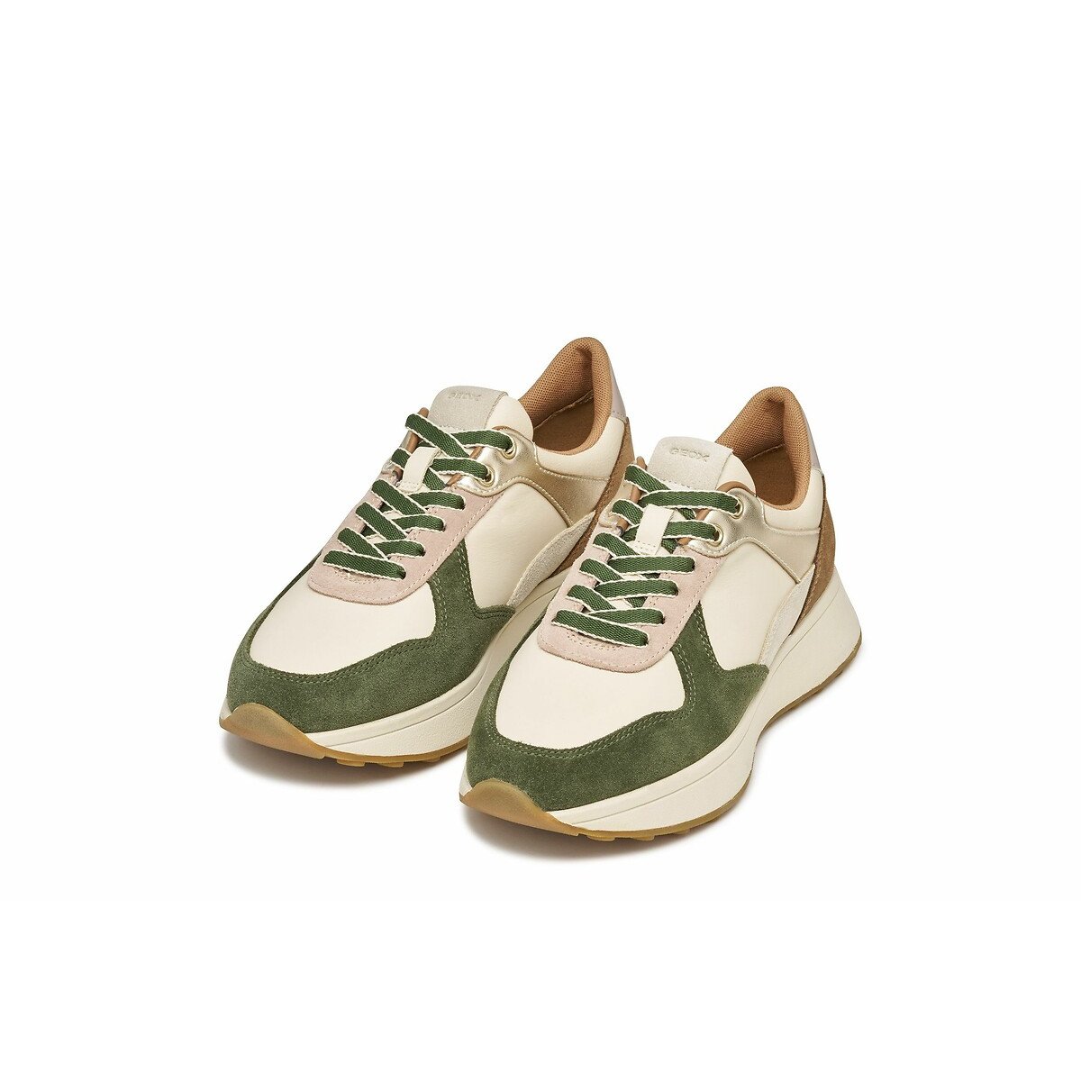 Baskets respirantes Amabel taupe/blanc, GEOX