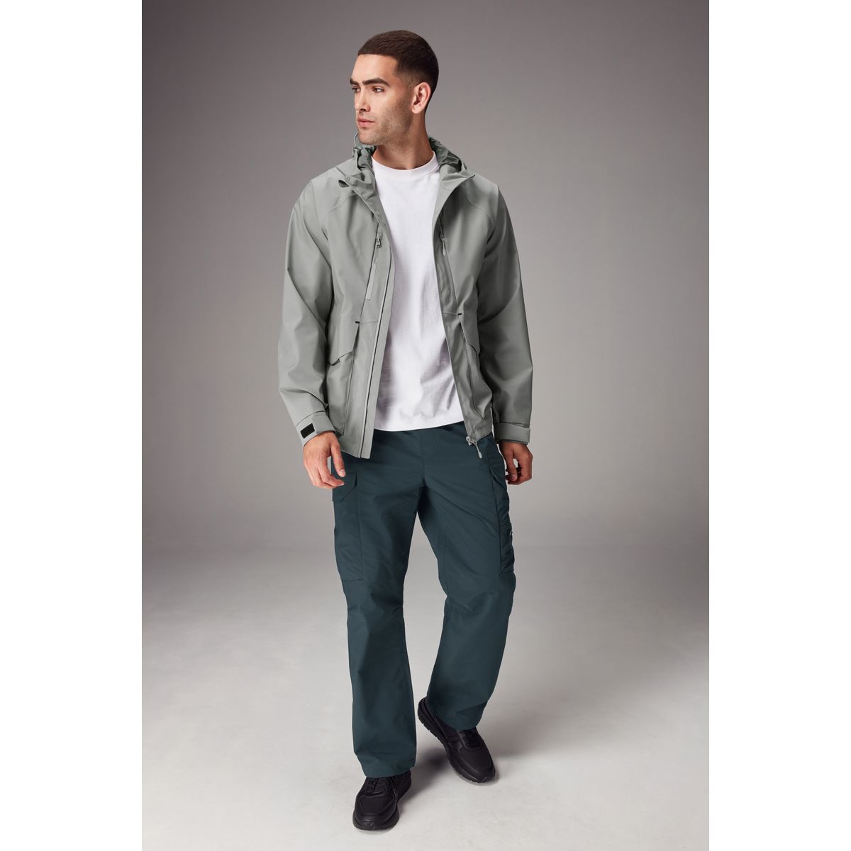 Pantalon cargo militaire bleu sarcelle, NEXT