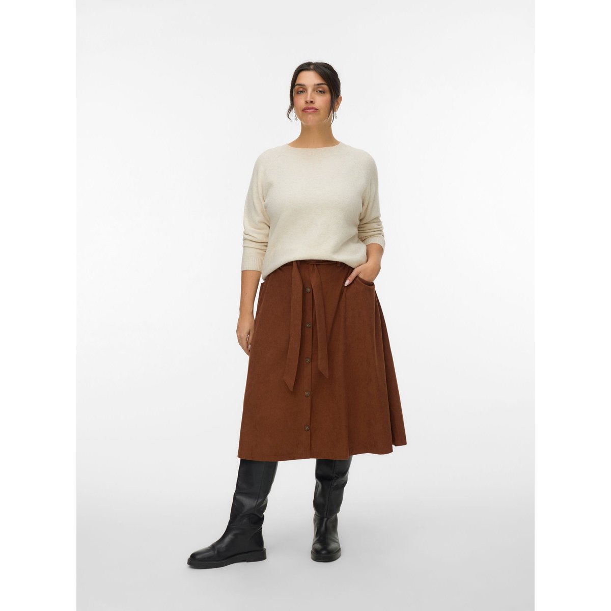 Jupe marron - tortoise shell 1, VERO MODA