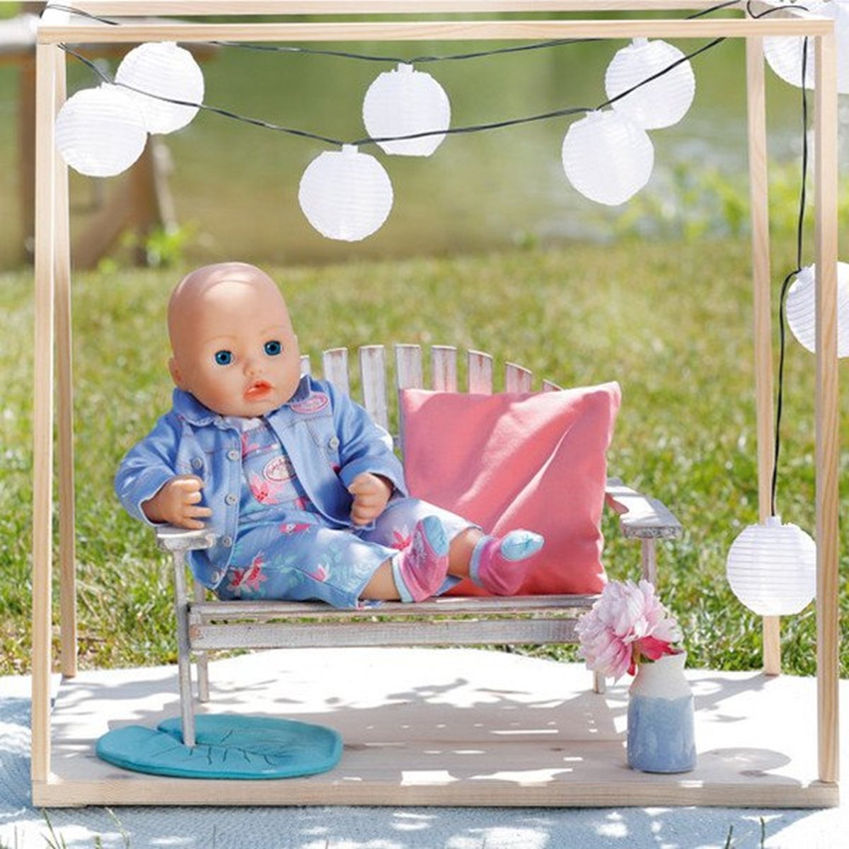 Baby Annabell Active Deluxe Jeans pour poupée de 43 cm bleu, ZAPF CREATION