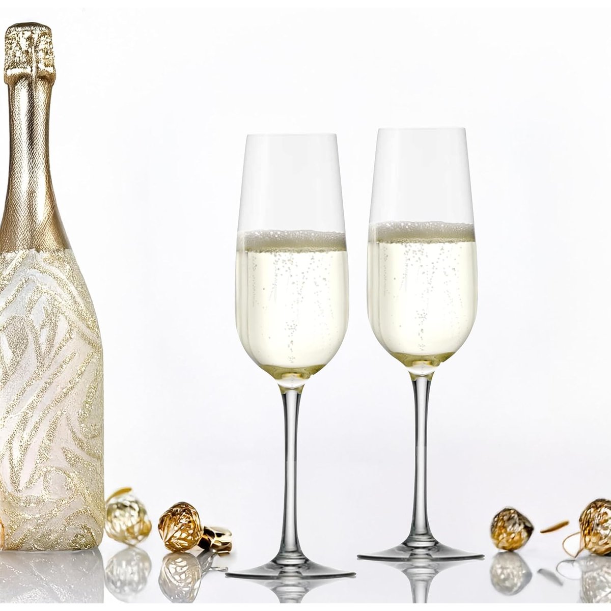 lot de 6 flûtes à Champagne en cristallin, WEINLAND transparent, STOLZLE