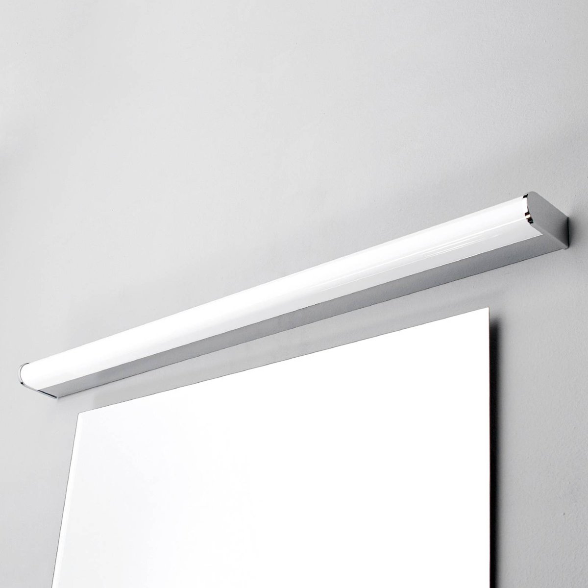 Applique en métal moderneLED, Philippa chrome, blanc, LINDBY