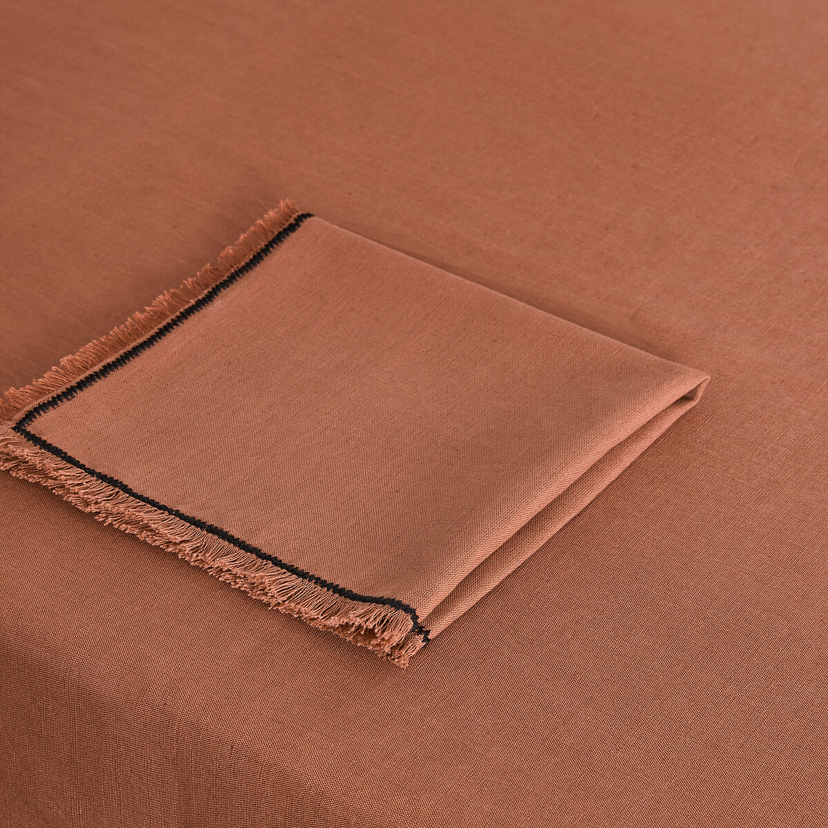 Menorca Linen Cotton Tablecloth sienna, LA REDOUTE INTERIEURS