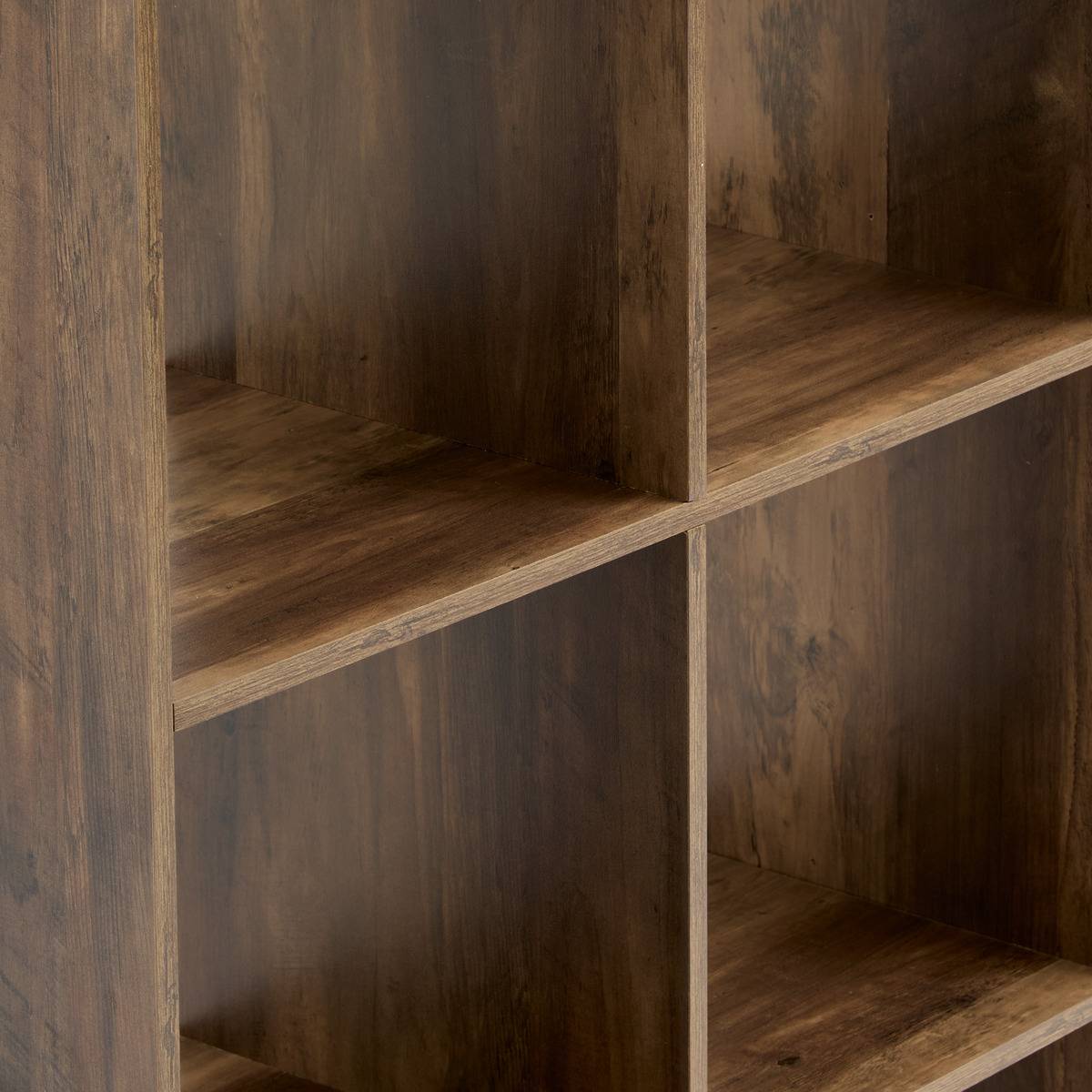 Étagère 4 cases en bois et métal MIX'N MODUL marron, 5FIVE SIMPLY SMART
