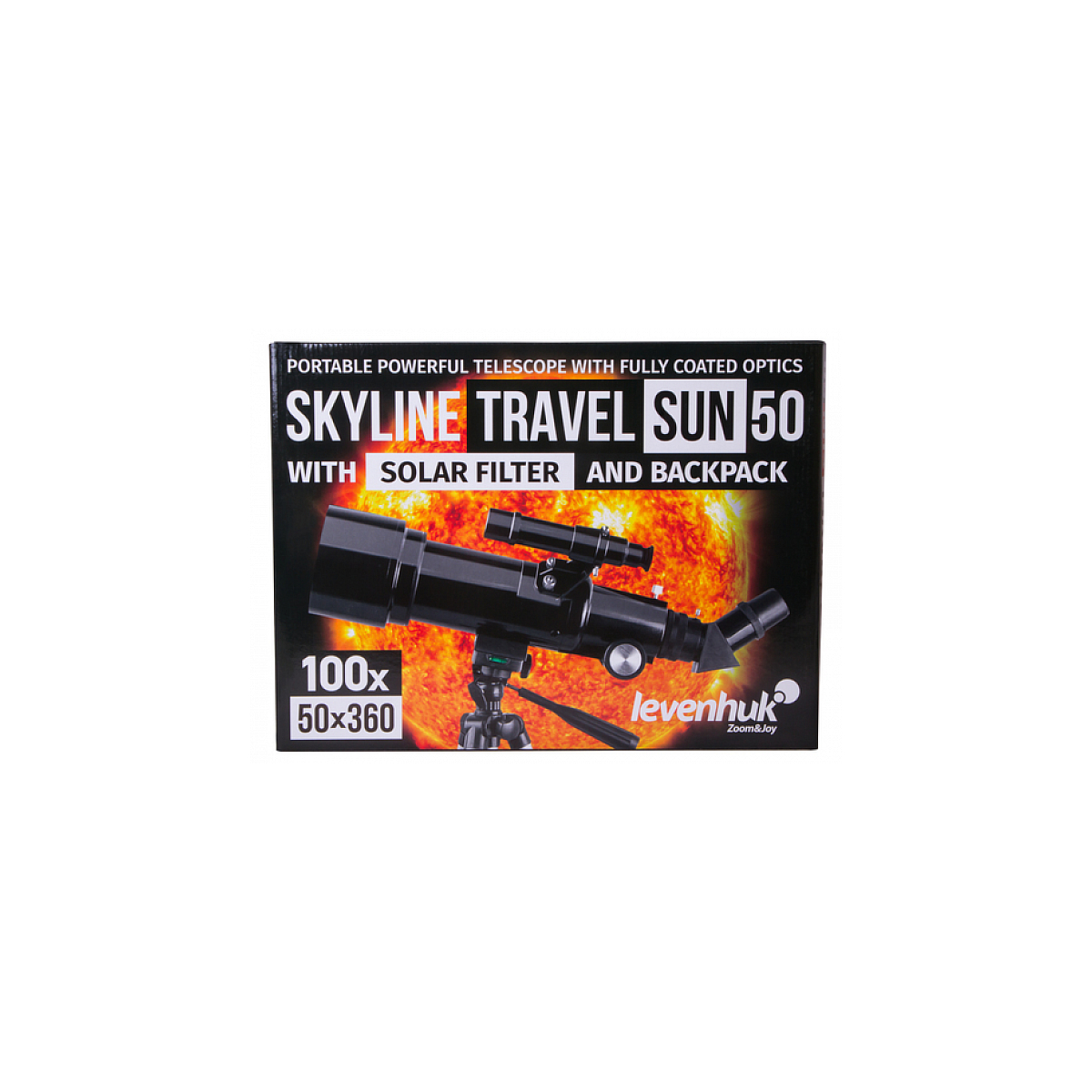 Telescope Skyline Travel Sun 50 135x couleur unique, LEVENHUK