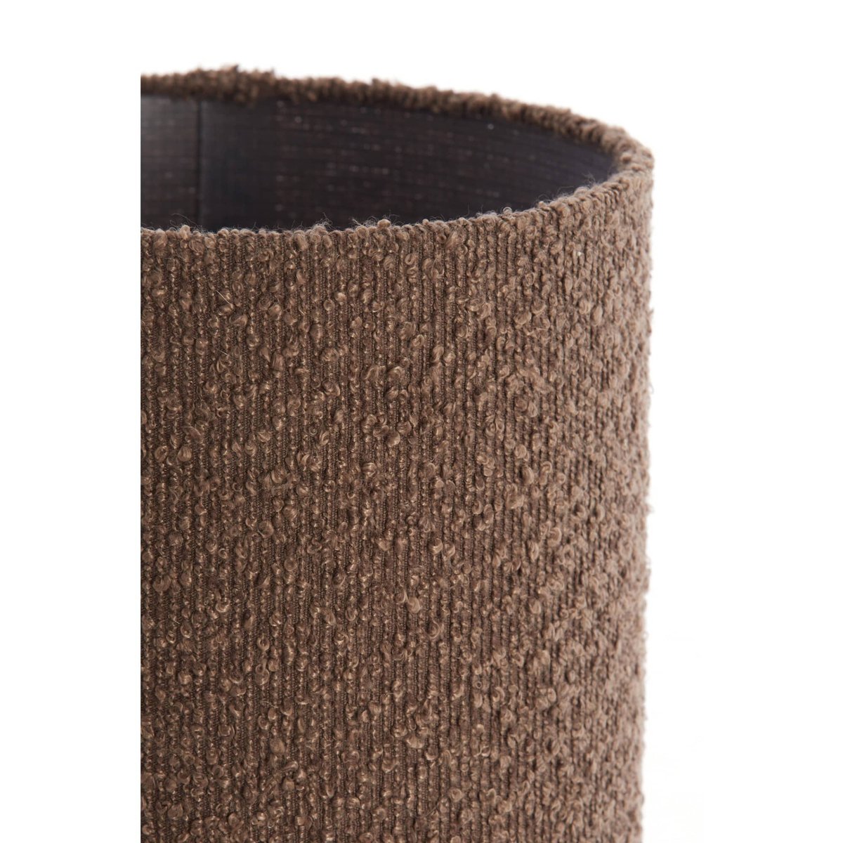 Lampe À Poser Textiles MICKY marron, LIGHT & LIVING 