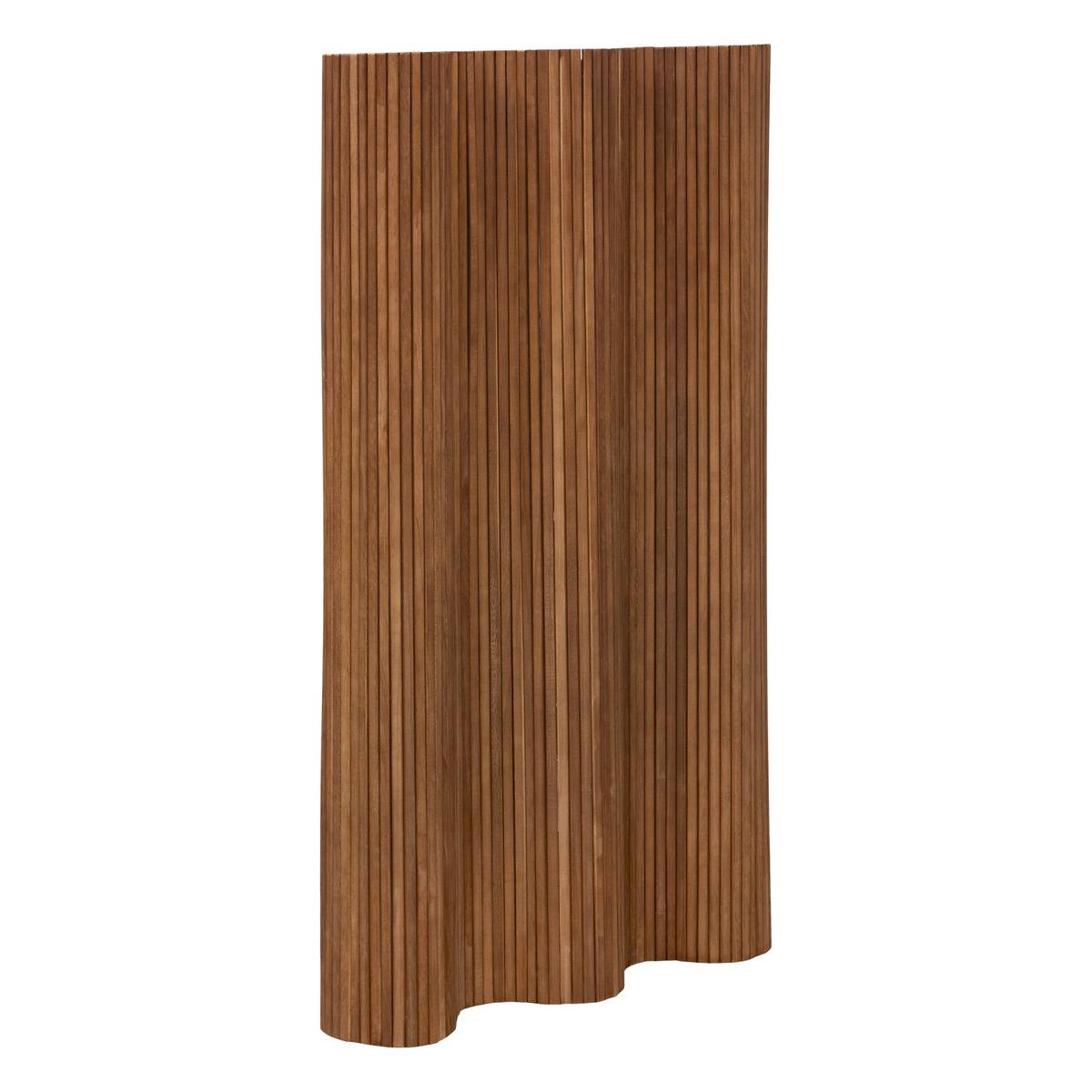 Paravent en paulownia COLVA marron foncé, ATMOSPHERA