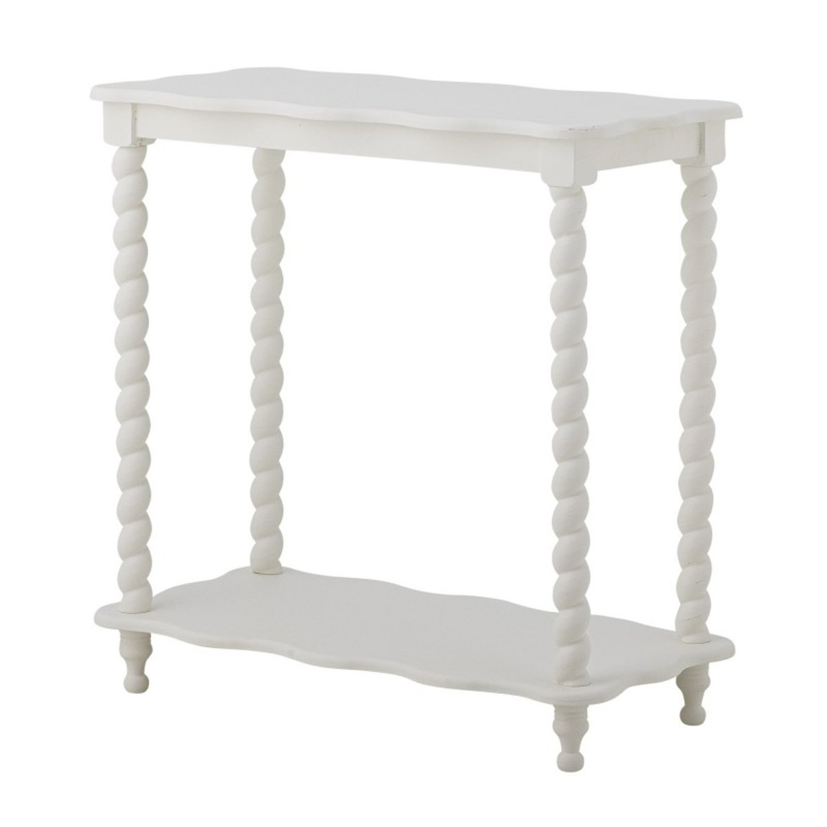 Table console bois pieds torsadés  Bia blanc, BLOOMINGVILLE