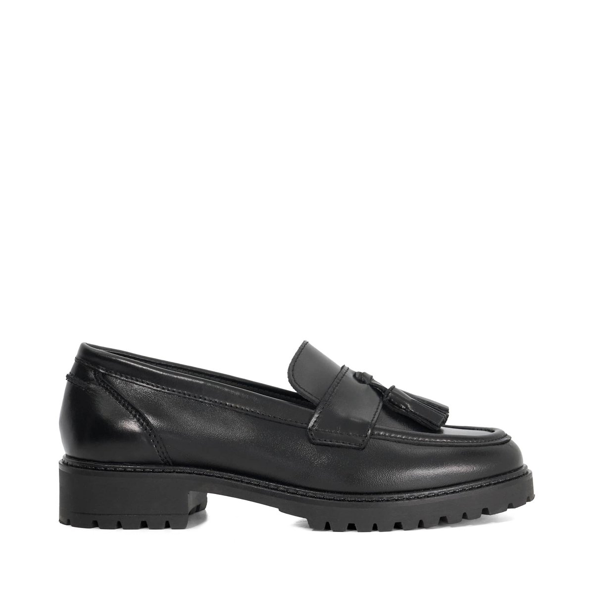 Mocassins épais à pampilles en cuir - GRACELYN black-leather, DUNE LONDON