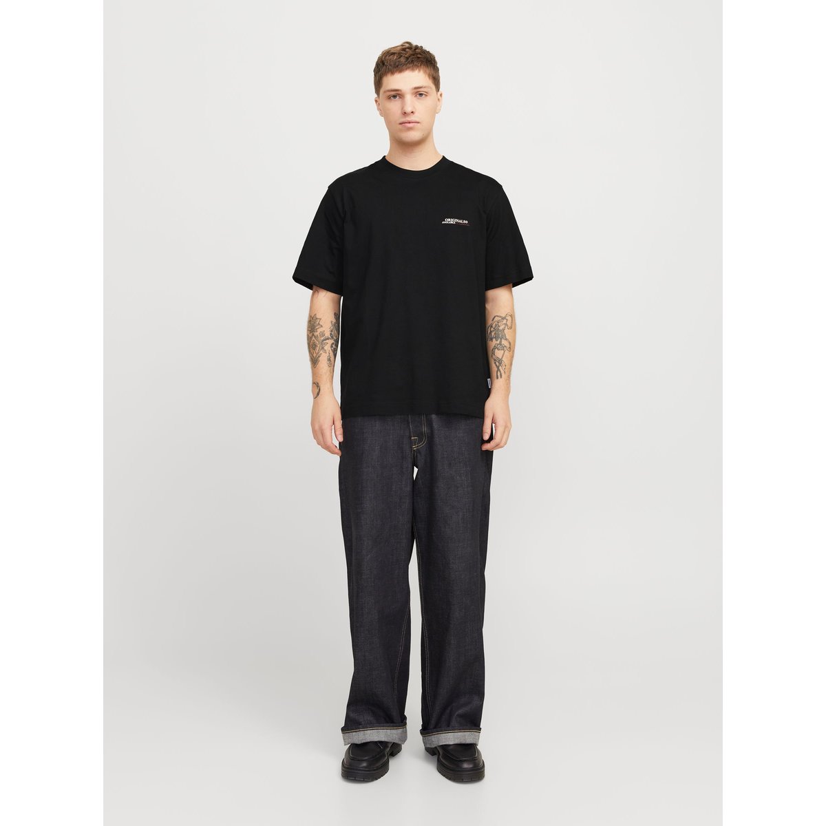 T-Shirt noire - black, JACK & JONES