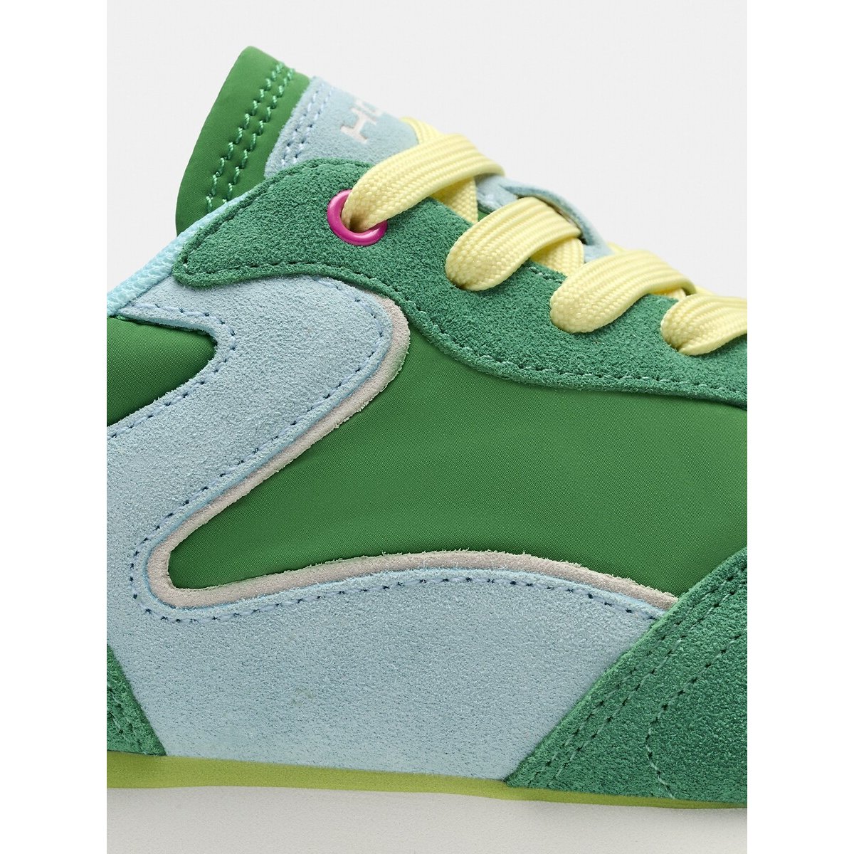 Baskets en cuir City Dopamine vert, HOFF