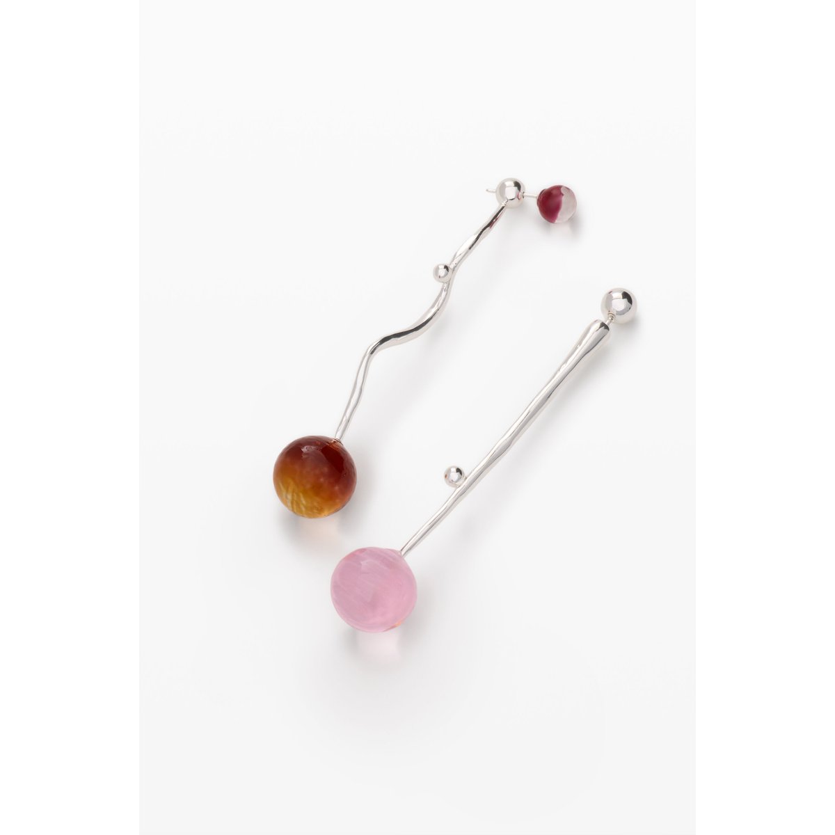 Boucles d’oreilles émaillées zalio noir, DESIGUAL