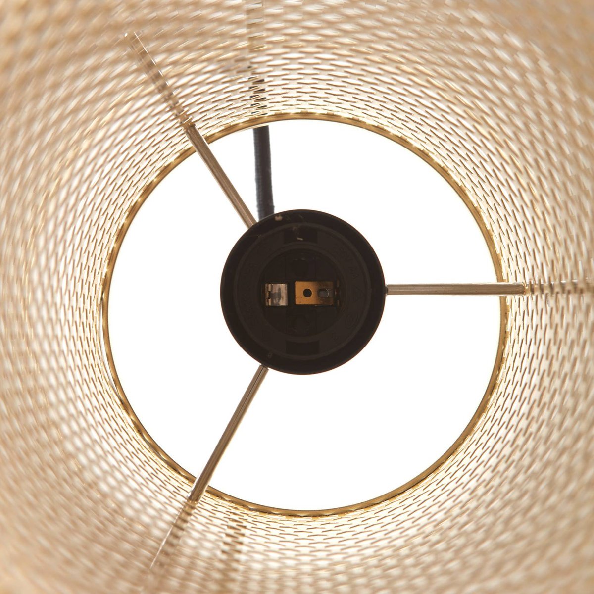 Suspension en verre moderne, Sterzy anthracite, or, LUCANDE