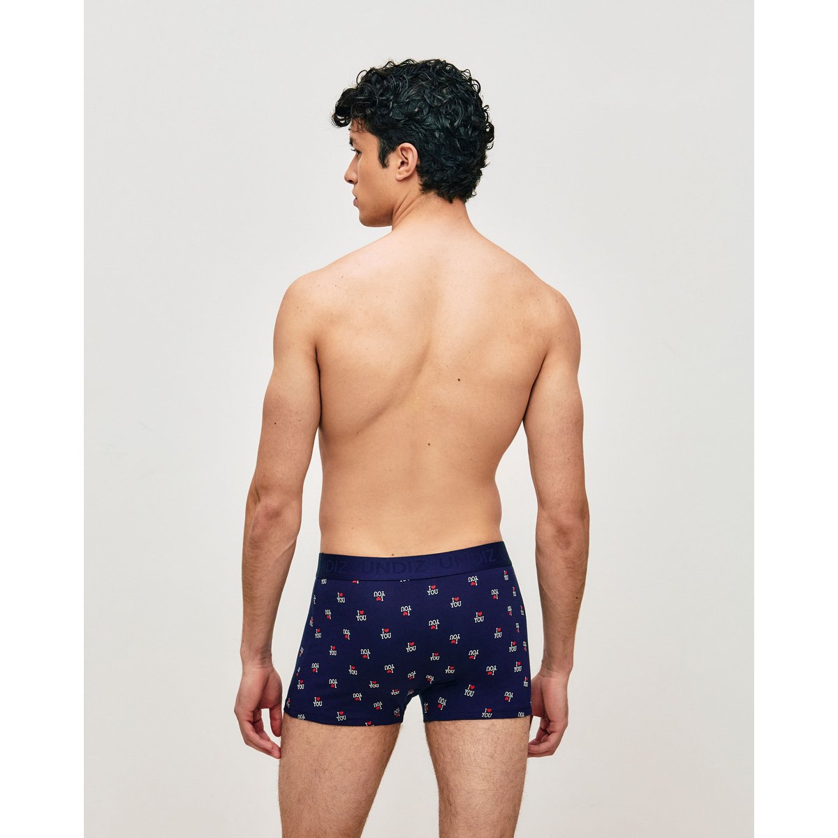 Boxer en coton imprimé oursons REPEATIZ NAVYS bleu marine, UNDIZ