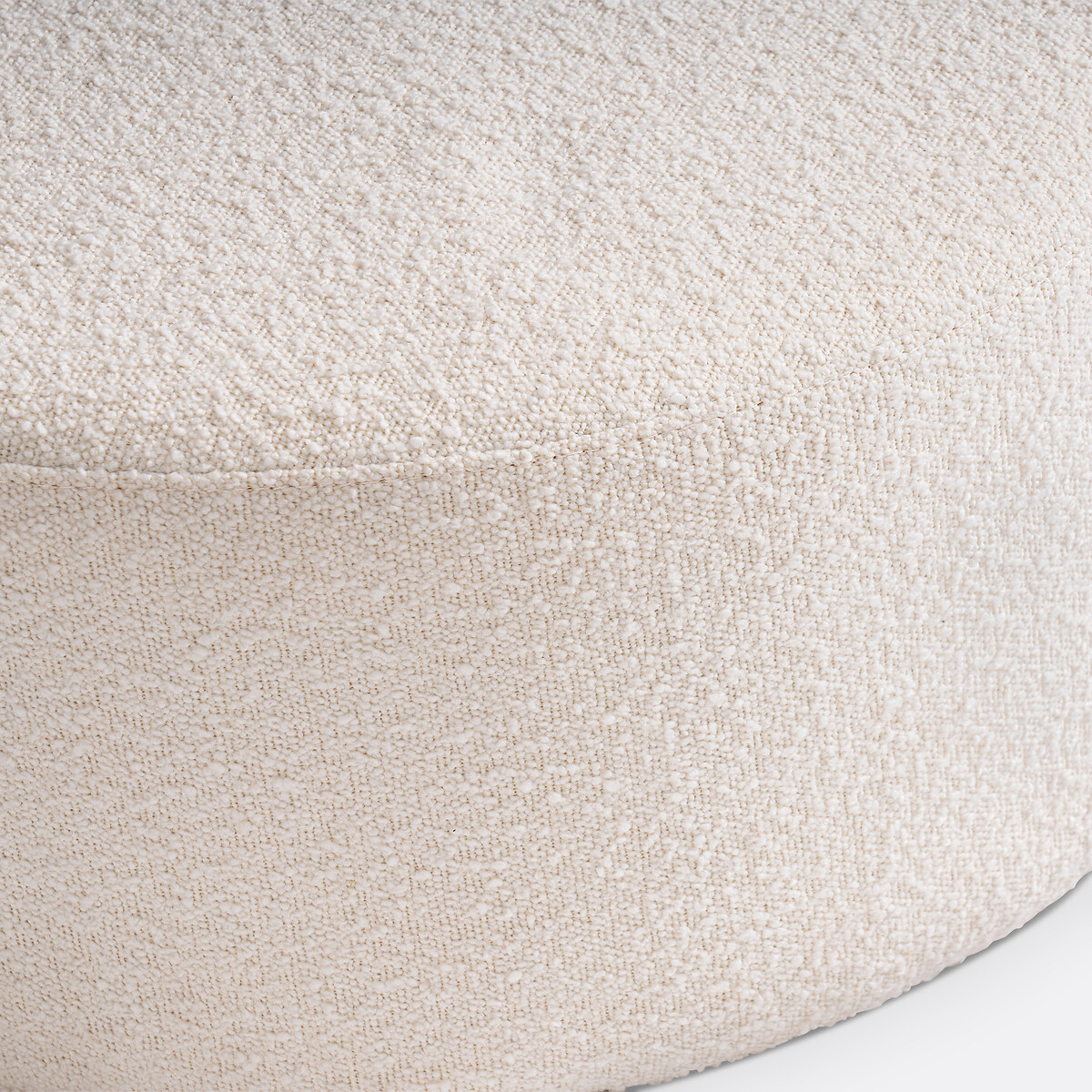 Pouf bouclette polyester, Tilly ecru, LA REDOUTE INTERIEURS