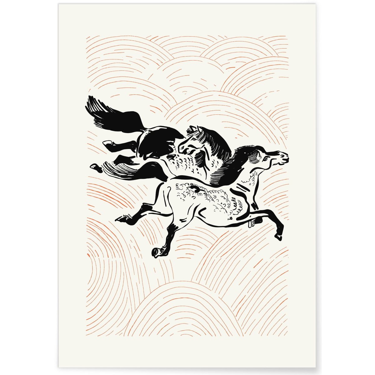 Affiche Art Japon 5 blanc, L'AFFICHERIE
