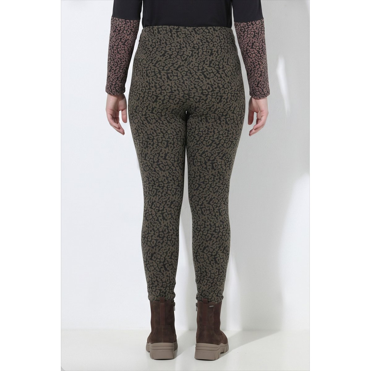 Legging imprimé taupe foncé, ULLA POPKEN