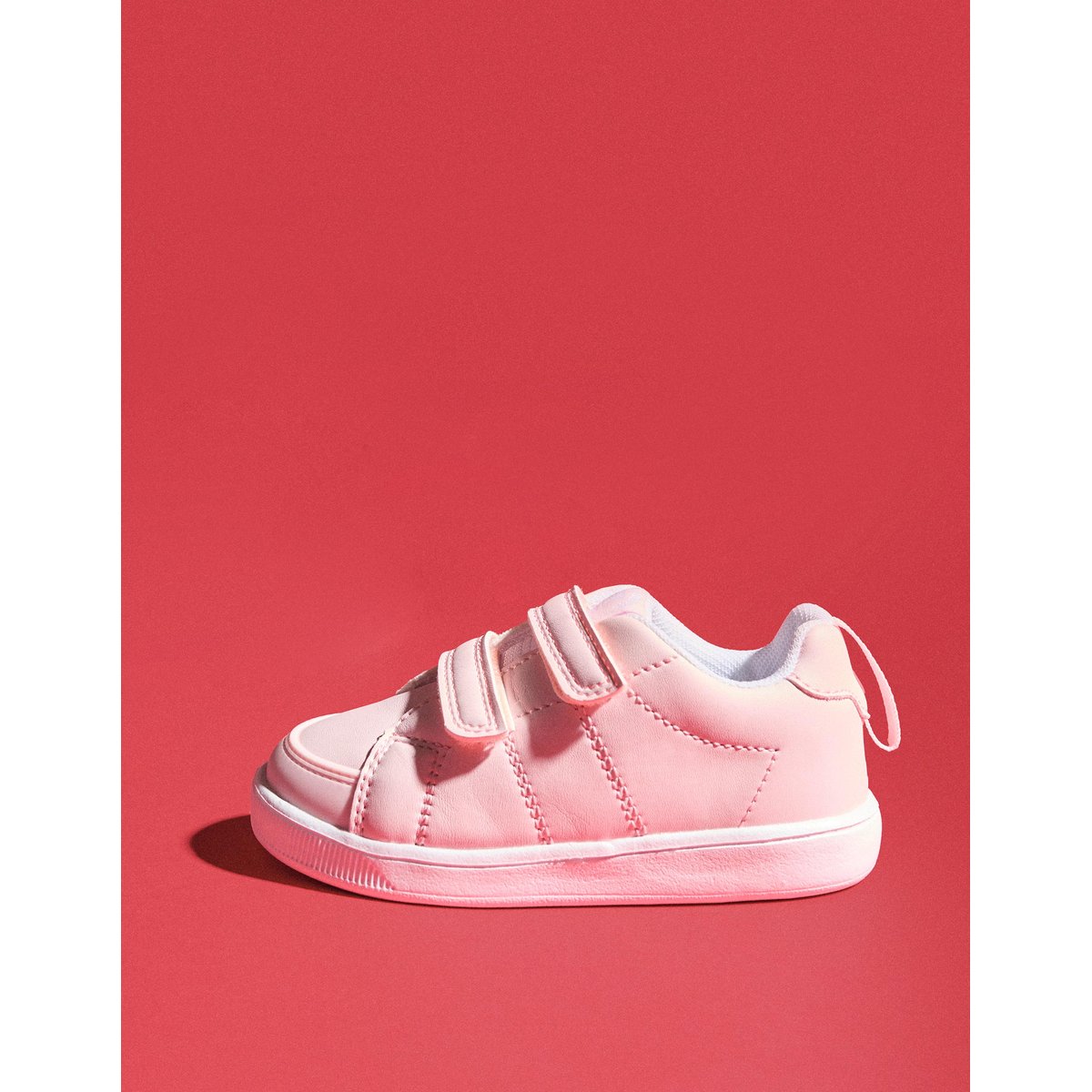Baskets avec fermeture à scratch rose clair, ZIPPY