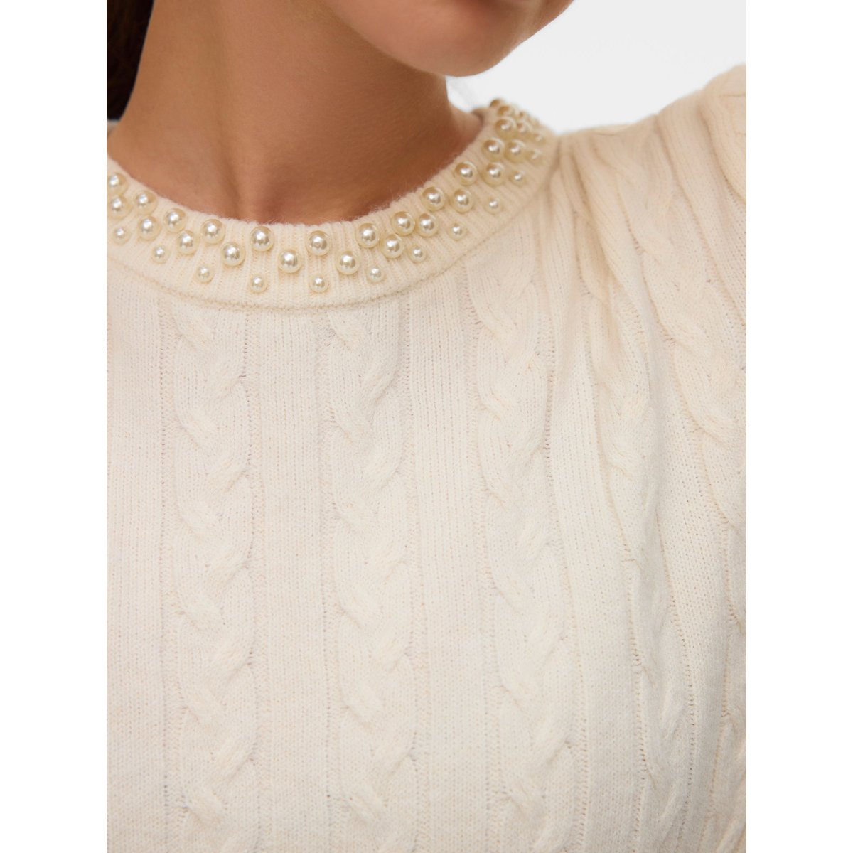 Pull En Maille birch, VERO MODA