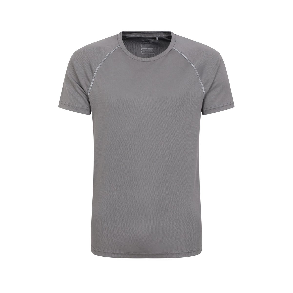 T-shirt uni manches courtes ENDURANCE gris foncé, MOUNTAIN WAREHOUSE