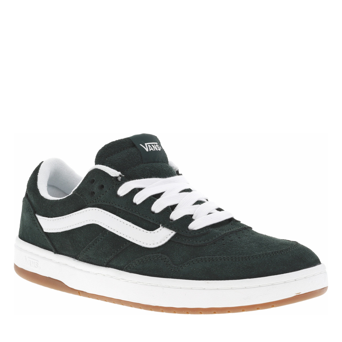 Baskets CRUZE 3.0 cuir talon plat vert, VANS
