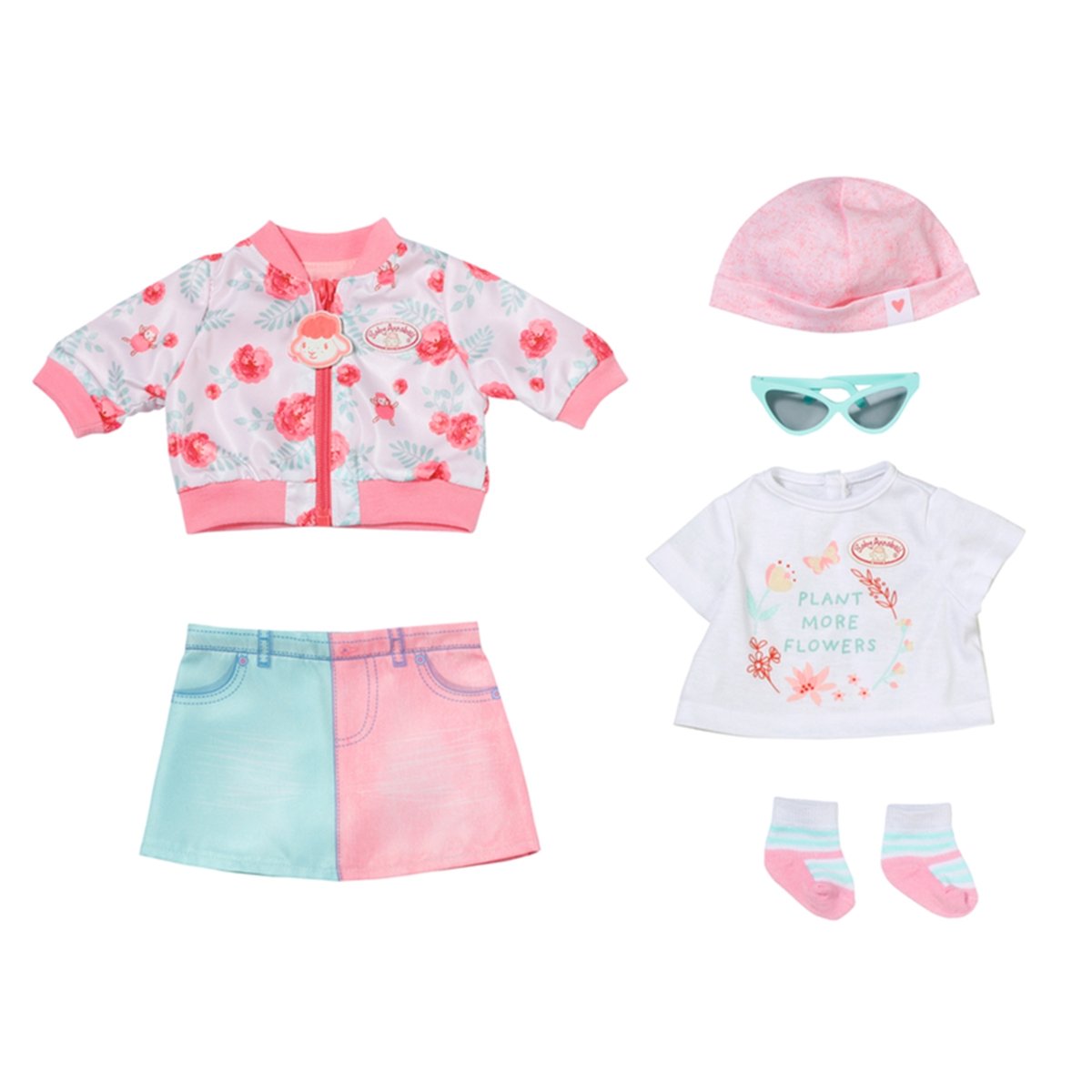 Baby Annabell Deluxe Ensemble Printemps 43 cm multicolore, ZAPF CREATION