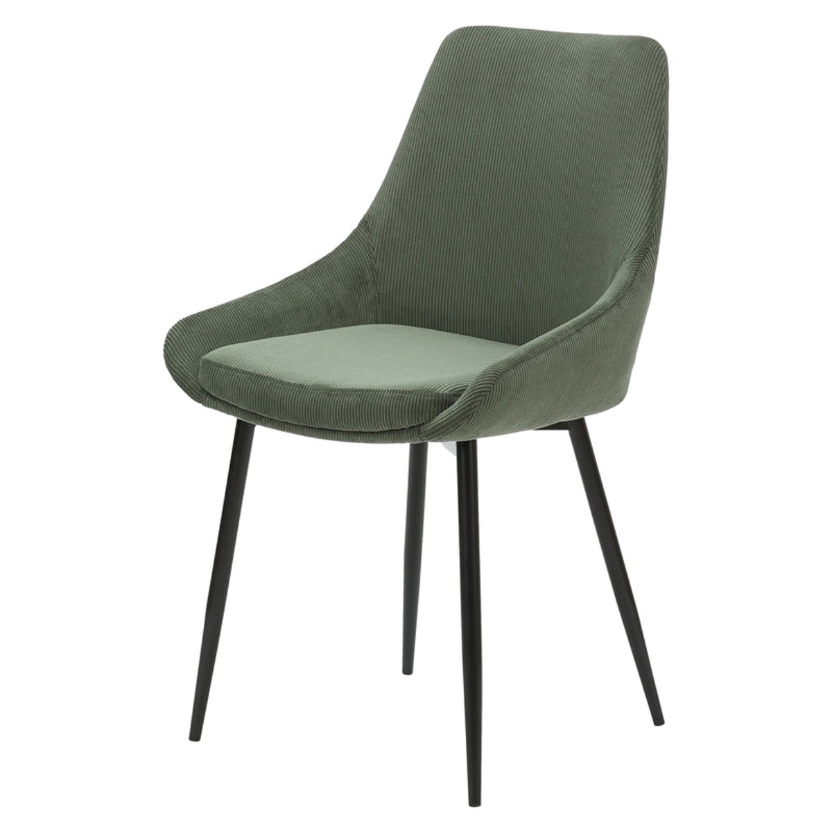Chaise en velours côtelé kaki, ZAGO