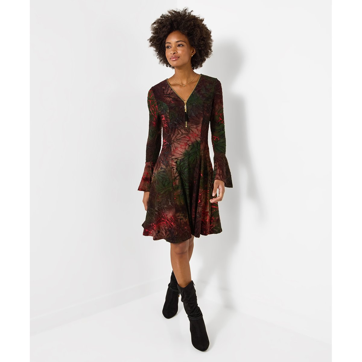Robe Zippée Devant Collette vert, JOE BROWNS