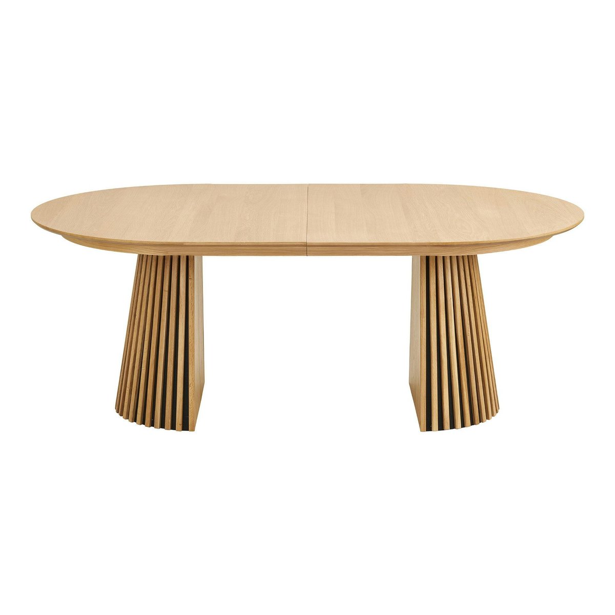 Table ovale en chêne extensible 8/12 places AMSTERDAM chêne clair, PIER IMPORT