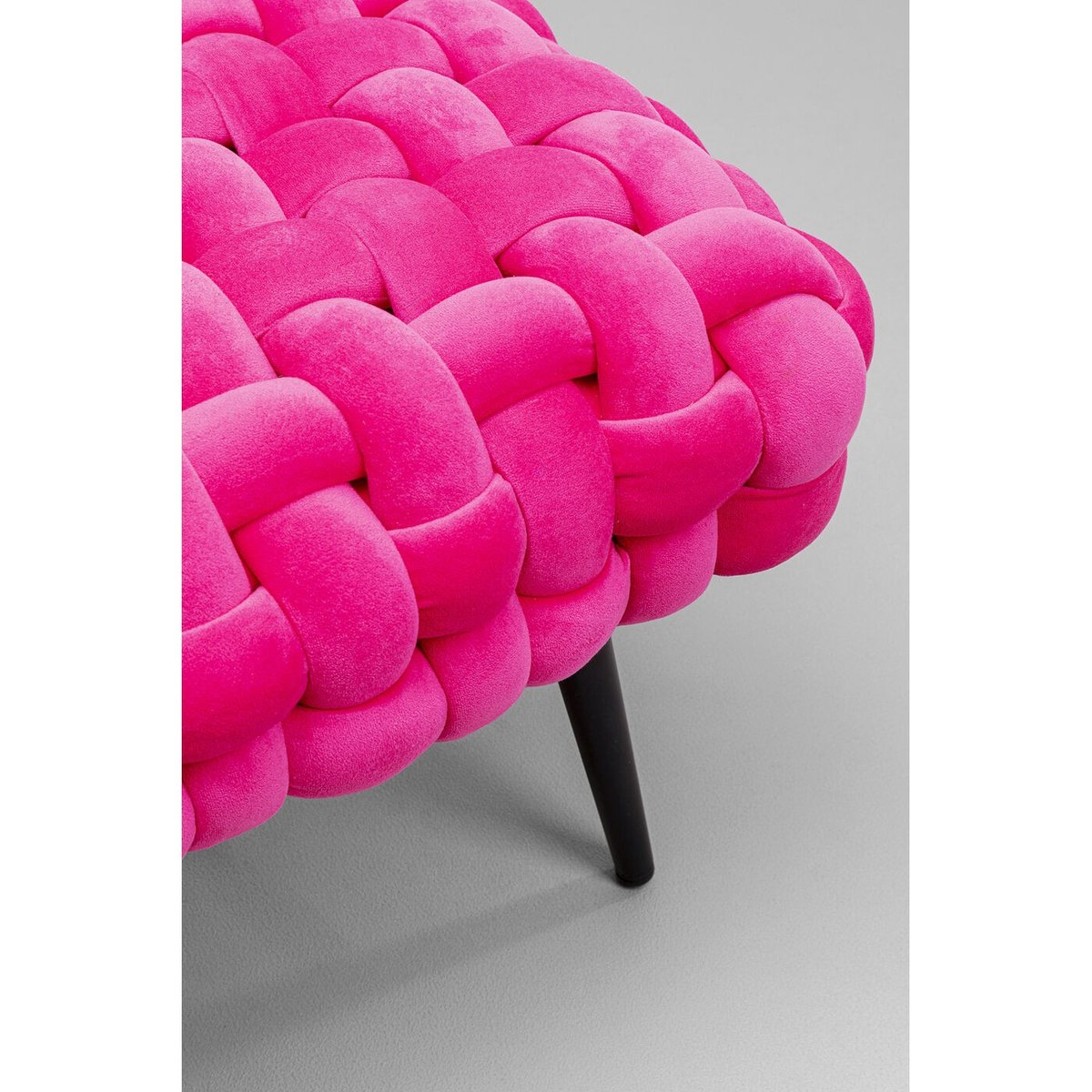 Banc en velours, WEAVE rose, KARE DESIGN