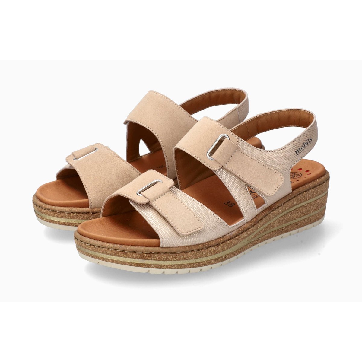 Sandales en cuir RASHEL beige 5144, MEPHISTO