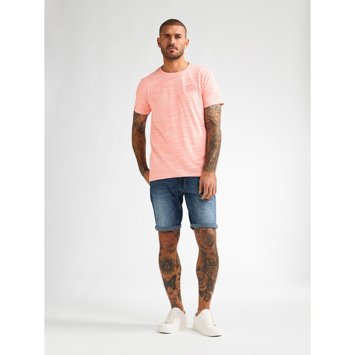 T-shirt à logo quasar rose fiery coral, PETROL INDUSTRIES