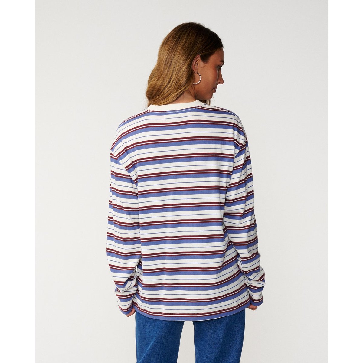T-shirt oversize à manches longues SEARCH SERIES VAPORCOOL dark plum, RIP CURL