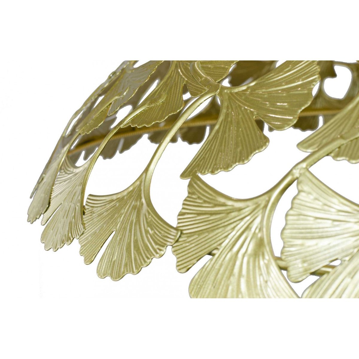 Suspension en métal feuilles de ginko biloba, SYMBIOSE doré, C-CREATION