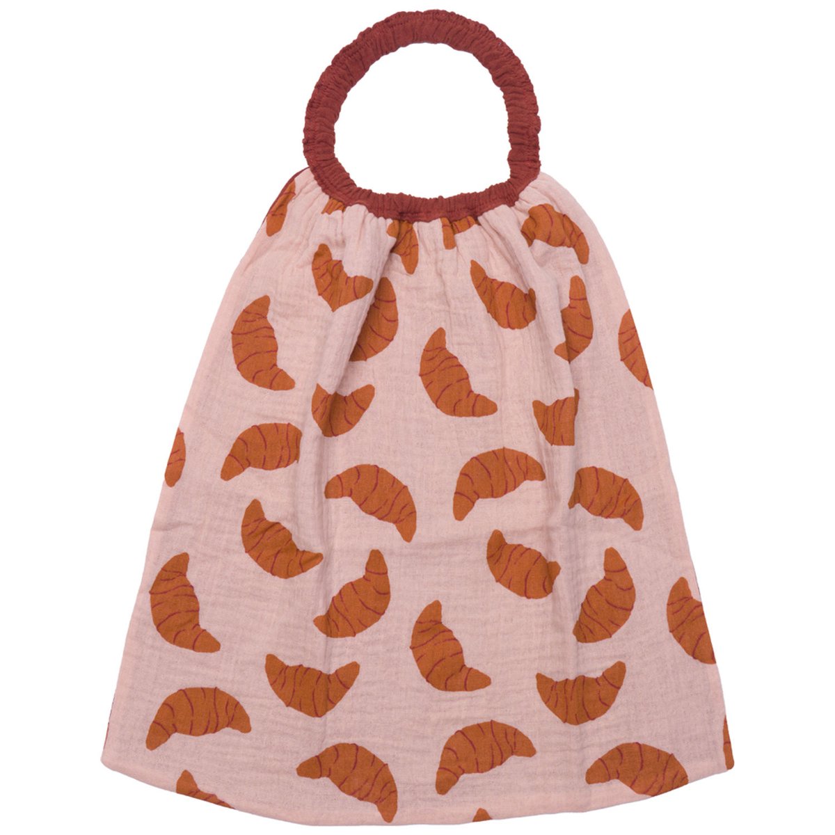Serviette élastiquée en double gaze bisque, toffee, BB & CO
