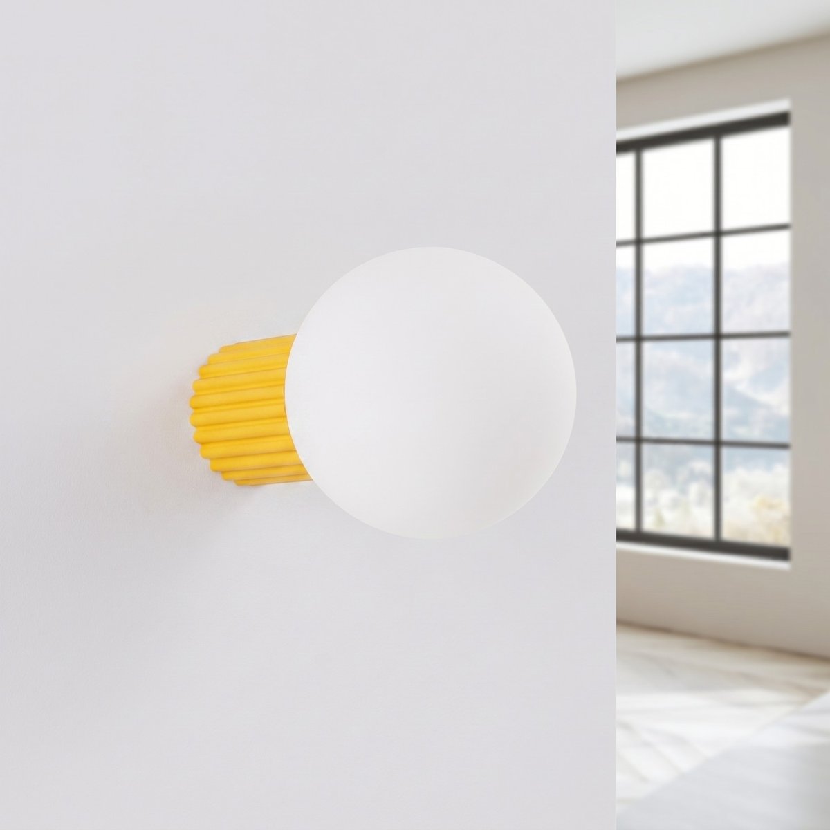 Applique murale Aluminium Jaune G9 1 Halo jaune, EDEN