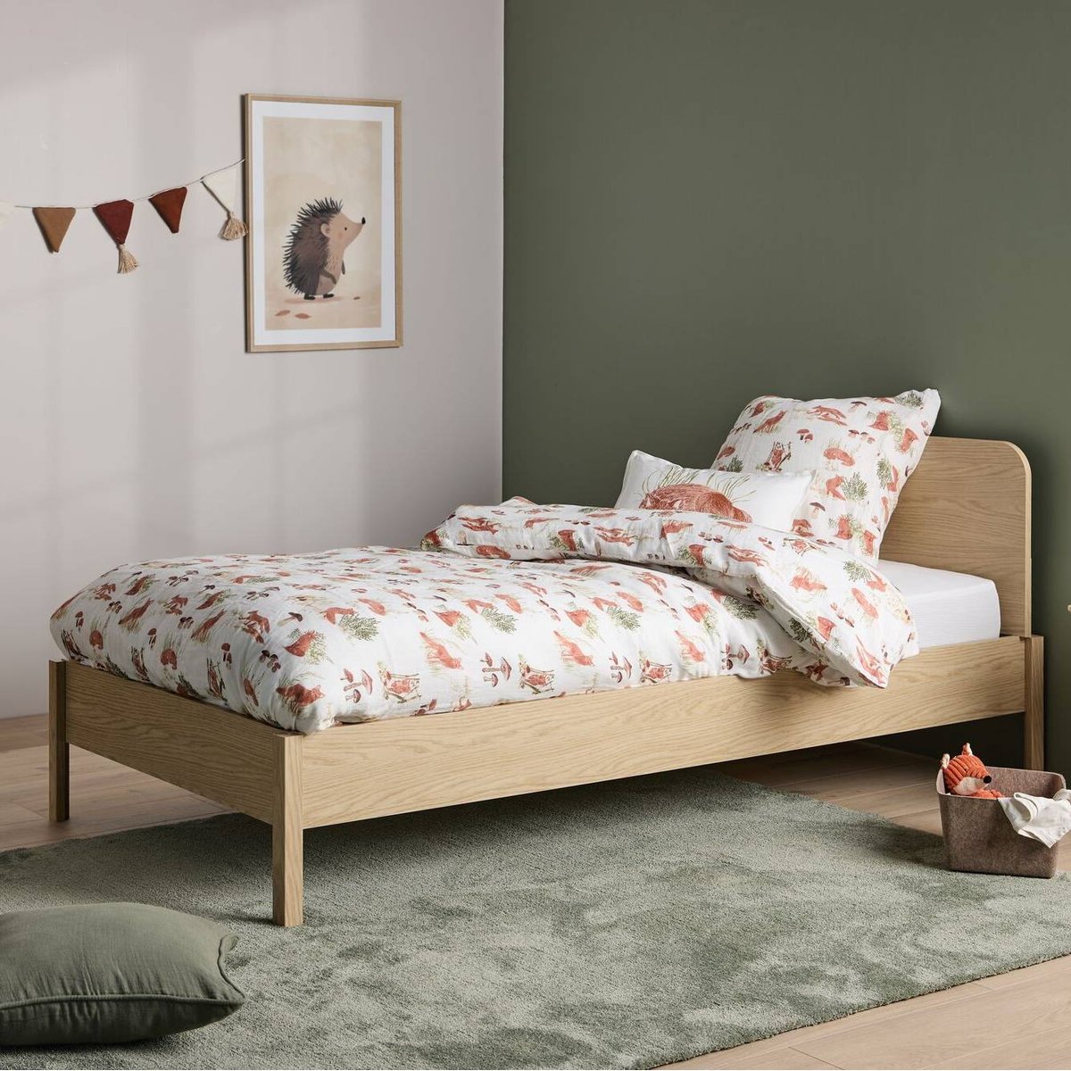 Lit enfant Gauthier bois clair, CAMIF